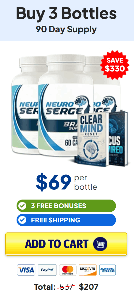 NEURO SERGE PER BOTTLE $69