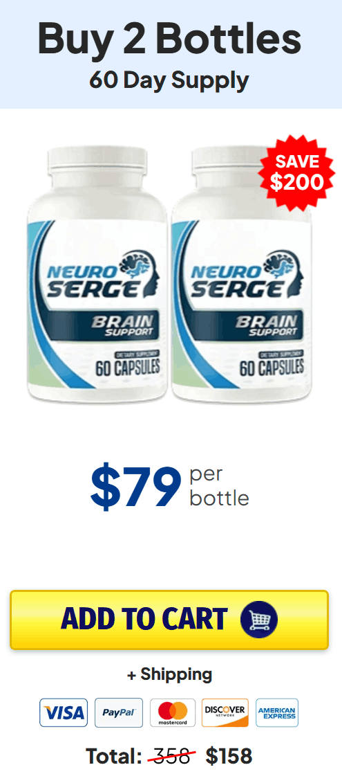 NEURO SERGE 79$ PER BOTTLE